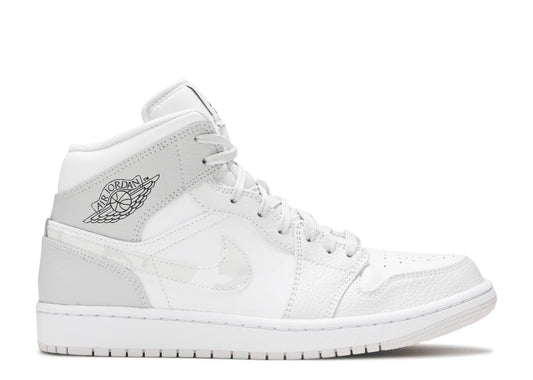Air Jordan 1 Mid SE GS "Swoosh Logo- Grey Camo"